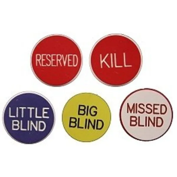 ChipsAndGames Professional Texas Holdem 5 Button Package