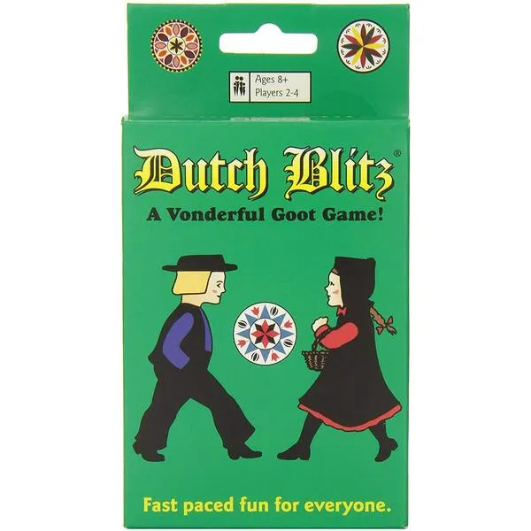 Dutch Blitz - Fast Paced Card Game for 2-4 Players Ages 8+, 160 Cards, Easy to Learn