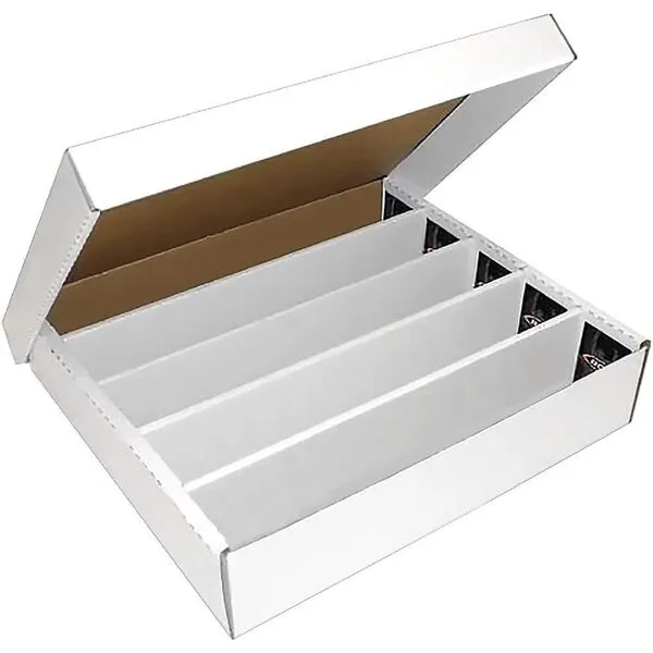 BCW Super Monster 5 Row Trading Card Storage Box | Holds 5000 Standard Trading Cards & 7000 Gaming Cards | Card Storage Box for Sports/Trading Cards