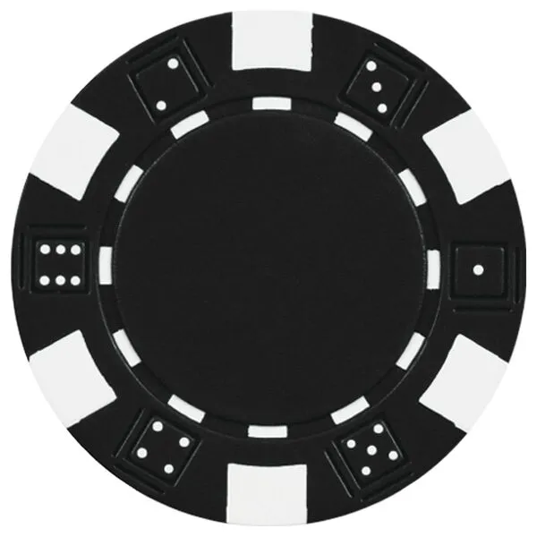 DA VINCI 50 Clay Composite Dice Striped 11.5 Gram Poker Chips, Choose from 11 Colors