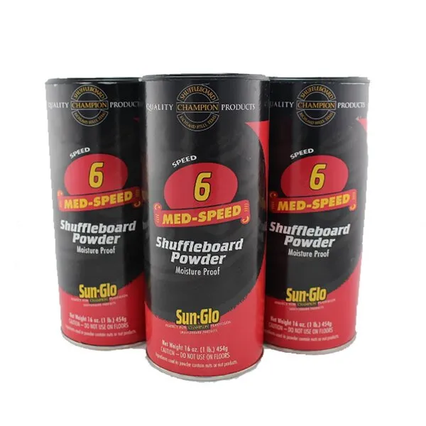 Sun-Glo Shuffleboard Powder Speed #6 - 3 Pack / Cans