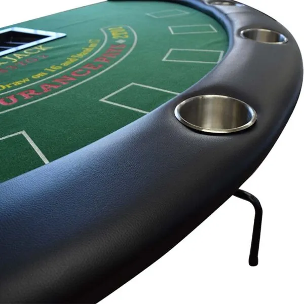 71'' Blackjack Table with Folding Legs (Green Felt)