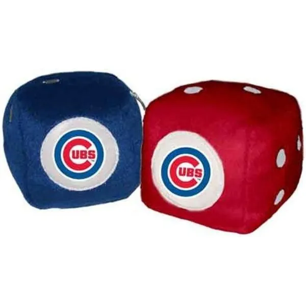 Rearview Mirror Fuzzy Dice - MLB Baseball - Chicago Cubs