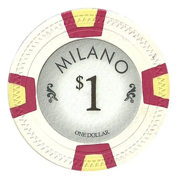 Milano Poker Chips by Claysmith Gaming. Casino Quality Clay Poker Chips in Sets of 25