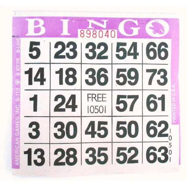 1 On Purple Bingo Paper Sheets (500 per pack)