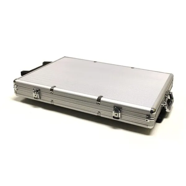 Brybelly 1000-Count Aluminum Rolling Poker Chip Case