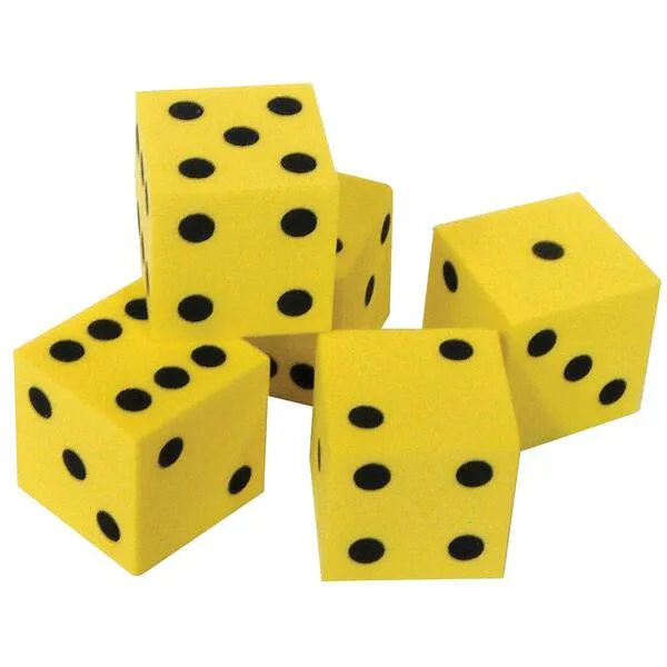 Teacher Created Resources Traditional Foam Dice, Grades K-4, 20/pack