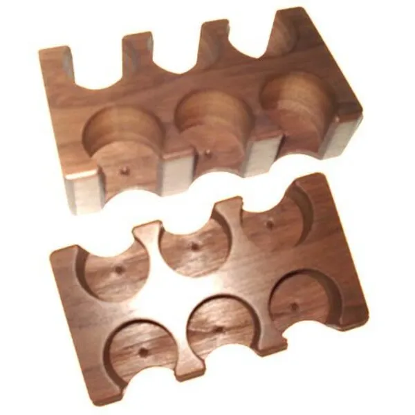 NEW LAMMER / BUTTON RACK - 6 HOLE DOUBLE ROW LAS VEGAS Casino Style