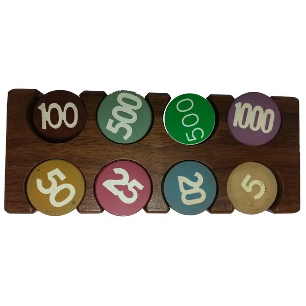 LAMMER/Button Rack - 8 Hole Double Row Casino Style