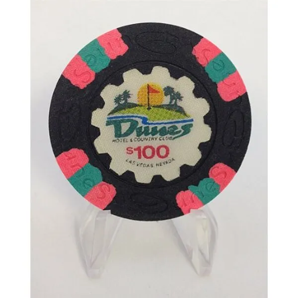SET OF 5 CLEAR POKER CHIP EASELS - CHIP STANDING DISPLAY