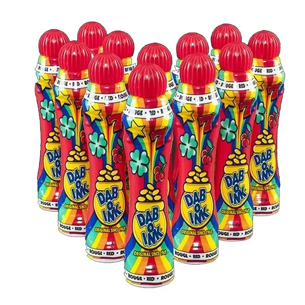 Dab-O-Ink One Dozen 4oz Red Bingo Dauber
