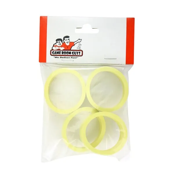 Game Room Guys Pinball Flipper Rubber - Yellow - Set of 4