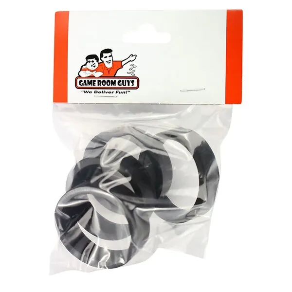 Game Room Guys Pinball Flipper Rubber - Black - Set of 4
