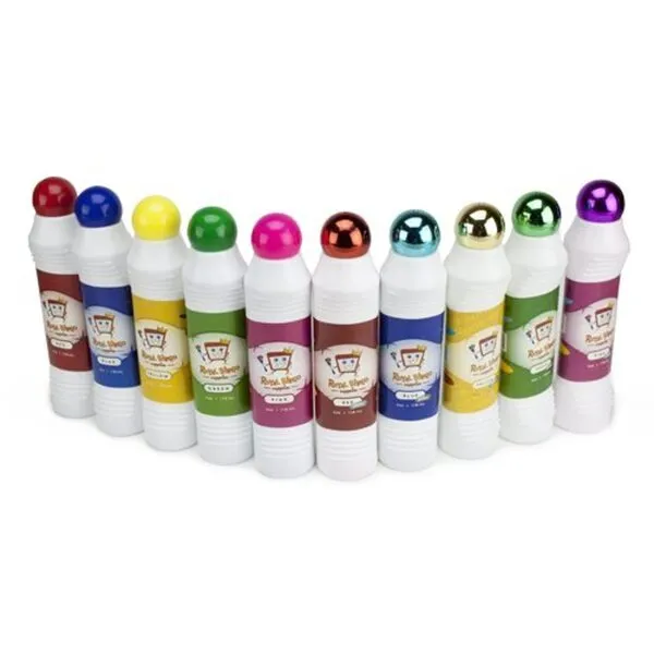 Royal Bingo 10 Pack of Mixed Bingo Daubers in Bright & Glitter Colors - Bingo Markers for Paper Cards, Reusable Bingo Cards