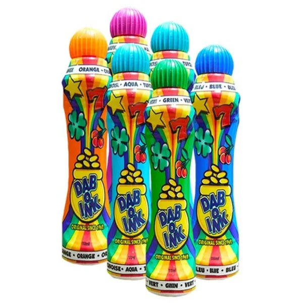Dab-O-Ink Six Pack 4oz Assorted Bingo Dauber