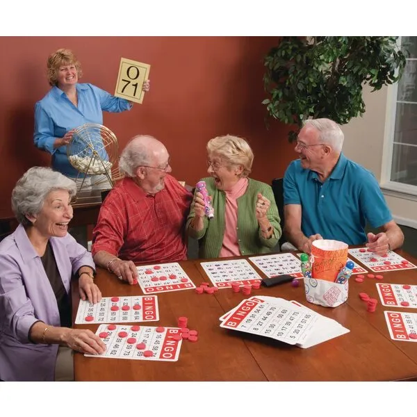 S&S Worldwide Jumbo Bingo Cards. Easy to Read Cards with Large 5/8