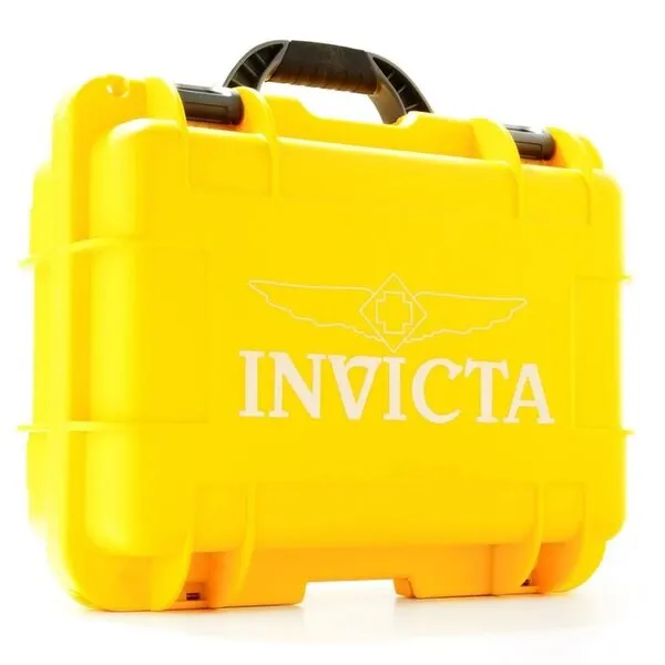 Invicta Ultra Rare Yellow 8 Slot Dive Impact Resistant Collector Case !!