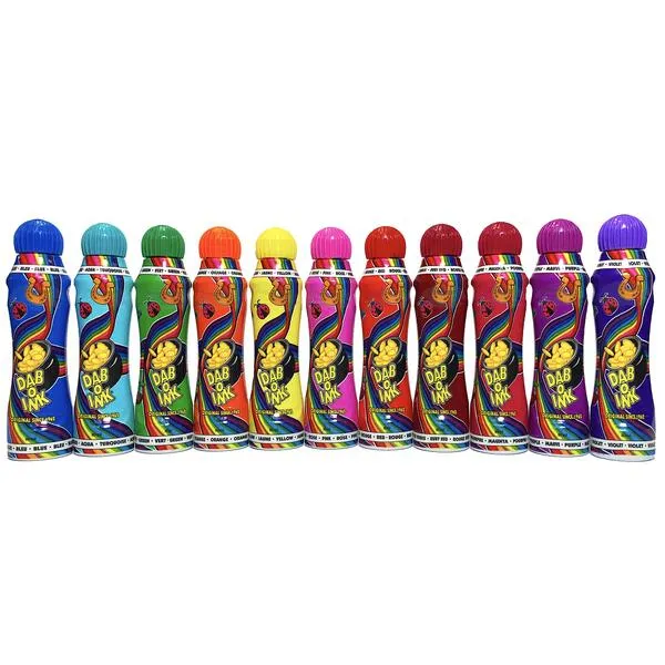 DAB-O-INK 4oz Bingo Daubers - Mixed Colors - 12ct