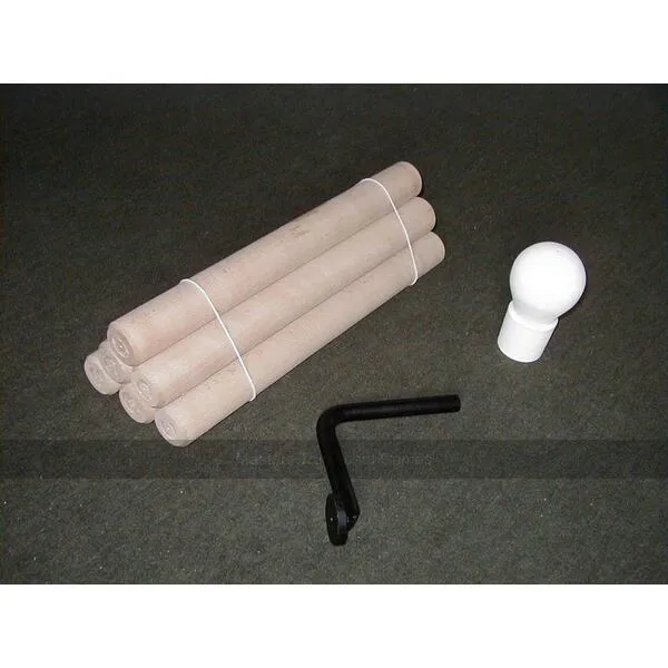 Masters Traditional Games Set of 6 Sticks (1lb 6oz), Doll and Swivel for Aunt Sally