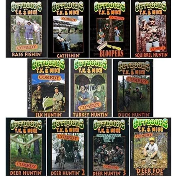 TK & Mike Complete Set of Eleven Hunting & Fishing Comedy DVD by TK & Mike