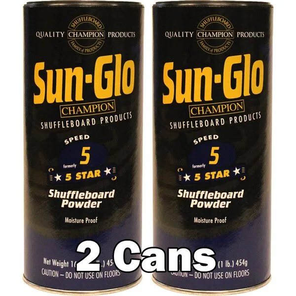 Sun-Glo #5 Shuffleboard Powder Wax (16 oz.) (Pack of 2)