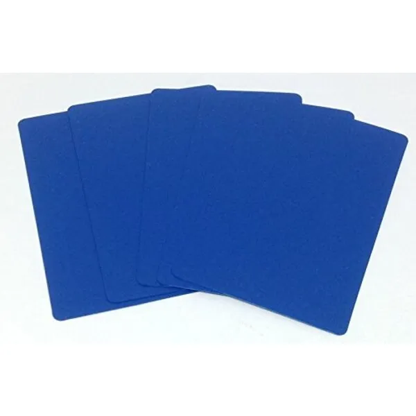 10 Bridge Size (Narrow) Blue CUT Cards for Poker Texas Hold'em Tournaments Blackjack Games