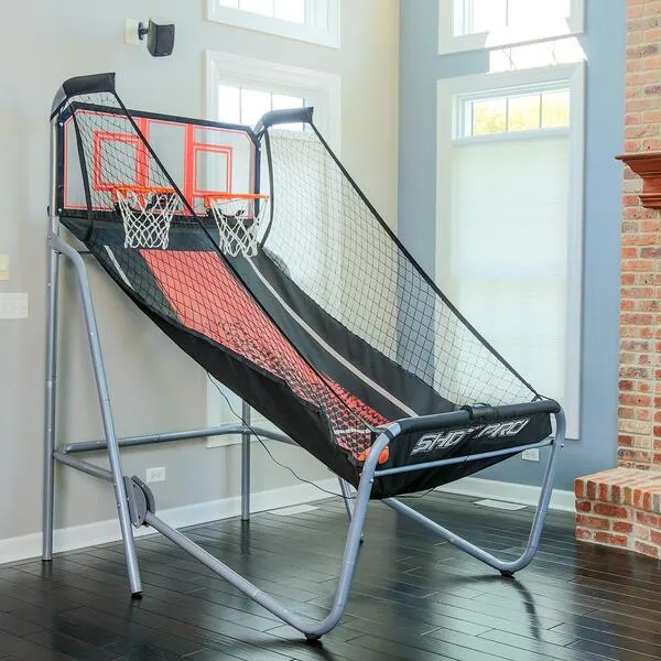 Hathaway Shot Pro Deluxe Electronic Basketball Game, Black