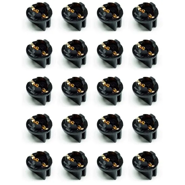 PA LED 20 PCS #555 T10 Pinball pachinko Machine Light Bulb Socket Twist Lock Wedge Instrument Base