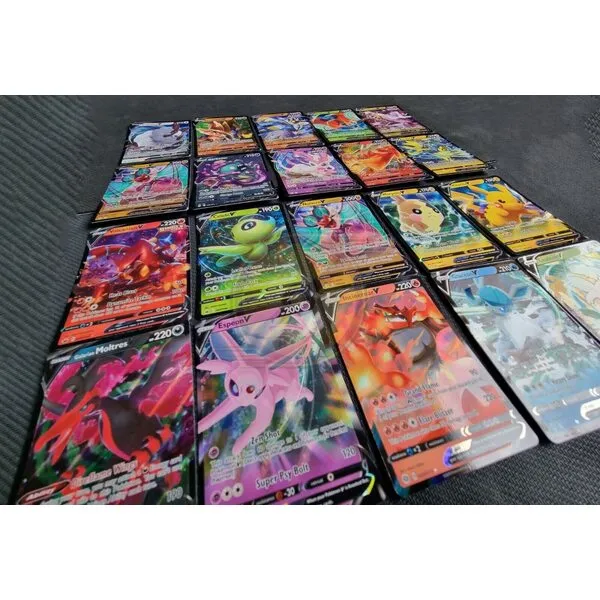 Pokemon TCG : 100 Card LOT Rare, COM/UNC, Holo & Guaranteed EX, MEGA OR Full Art
