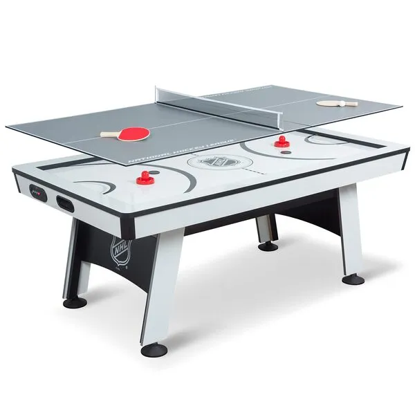 EastPoint Multi-Game Tables, Play 2-in-1 Air Hockey Table with Table Tennis Top - Perfect for Family Game Room, Adult rec Room, basements, Man cave, or Garage