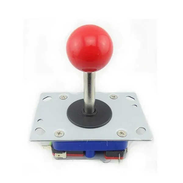 Atomic Market 2/4/8 Way Adjustable Arcade Joystick PC Fighting Stick Parts for Video Game Arcade Red Ball Tall