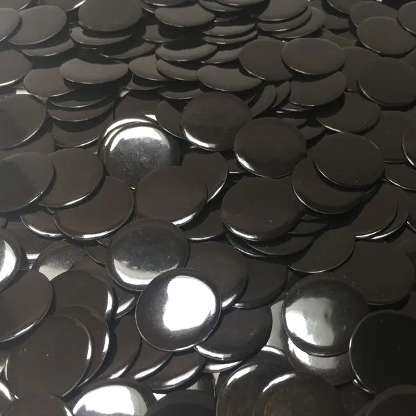 MR CHIPS Plastic Bingo Chips for Bingo Games 200 Count Bag - Solid and Transparent Colors Counting Chips - Solid Black - 3/4 Inch