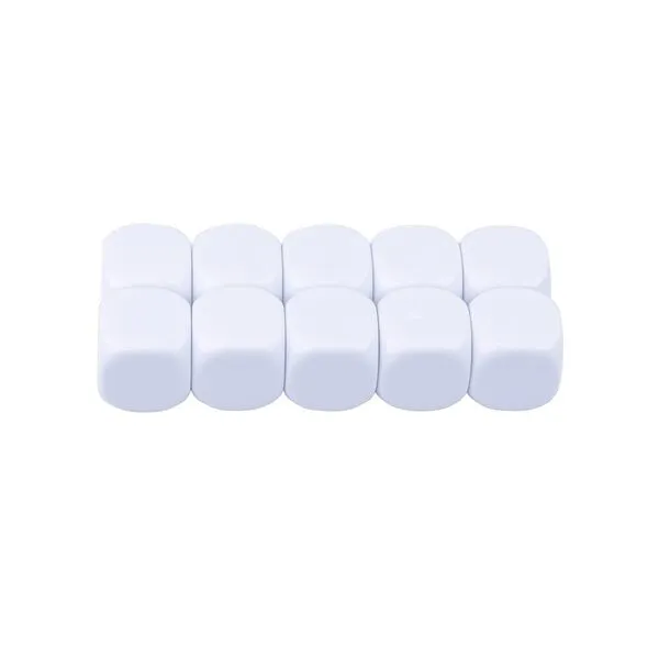 22MM Rounded Blank Six Sided Dice Lianshi Teaching Created Sesources Game Teaching Plastic Cubes Four Colors Choosable