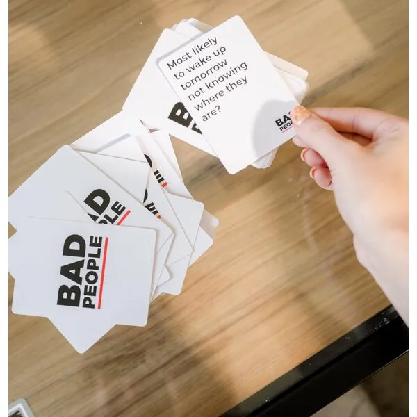 BAD PEOPLE Party Game + After Dark Expansion Set - Hilarious Adult Card Game for Fun Parties and Board Games Night with Your Group - Find Out What Your Friends Really Think of You