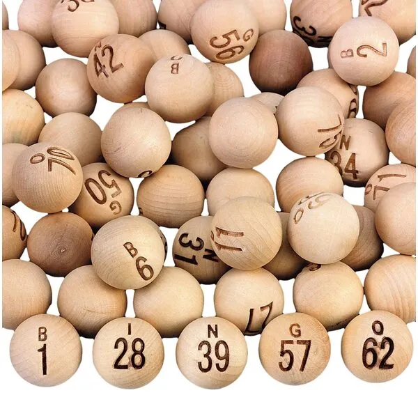 S&S Worldwide Wooden Bingo Balls. 7/8