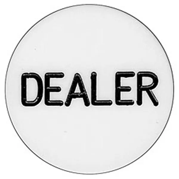 Engraved Casino Poker Dealer Button - 2 Inch Size!