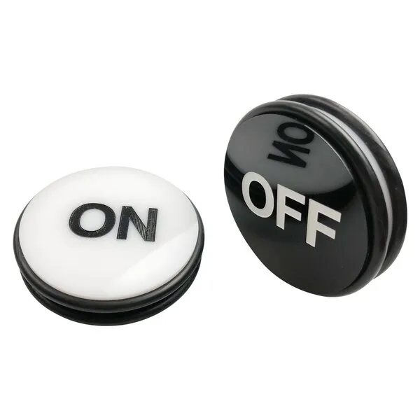 Yuanhe Casino Craps Dealer Button - 3Inch ON/OFF Puck Buttons, Great for Poker, Texas Hold 'em & Card Games