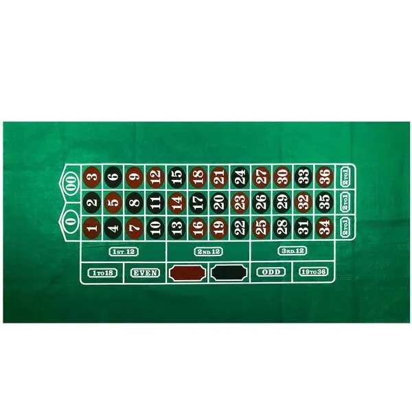 Roulette Table Top Felt Layout - 36