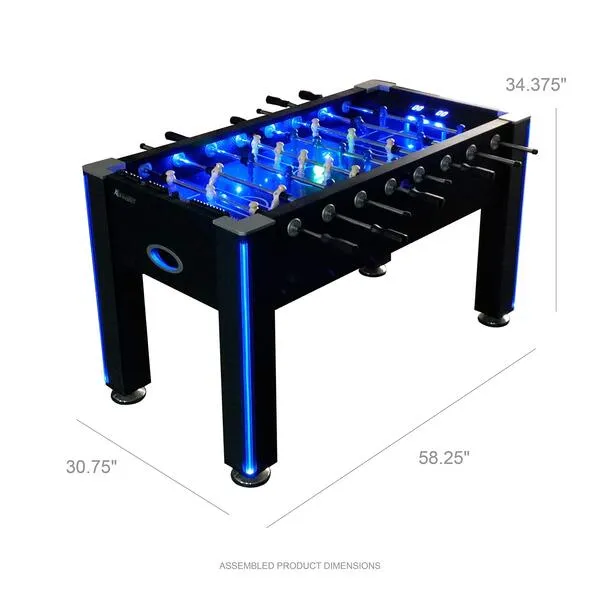Atomic Azure LED Light Up Foosball Table, 55\