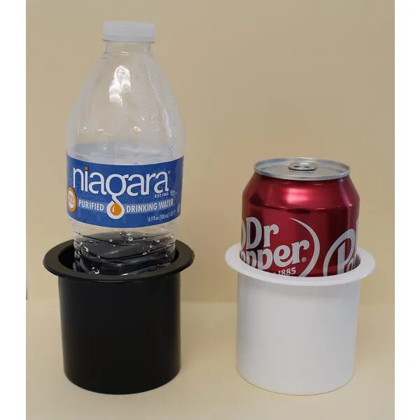 JSP Manufacturing 2 7/8 Black Plastic Drop in Beverage Drink Holder Plastic Multipack Wholesale Bulk Listing Poker