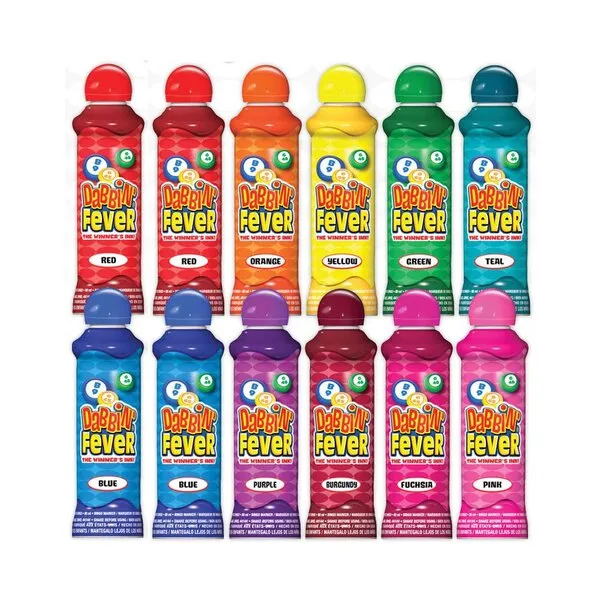 Dabbin\' Fever Bingo Daubers - 12 Pack - Assorted Colors