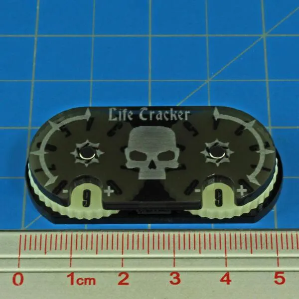 LITKO Life Counter Wheel | Point Tracker Dial | 0-99 | Compatible with Magic: The Gathering | Swamp (Black)