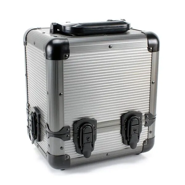 Versa Games 1000pc Deluxe Poker Chip Case Carrier in Gray Color - Ultimate Poker Chip Carrier