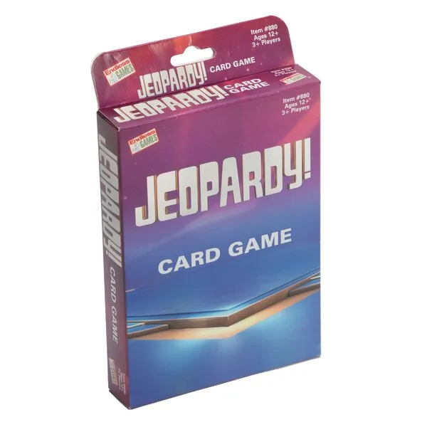 Endless Games Jeopardy Card Game - Travel Sized Quiz Competition - Fast Paced Party Game