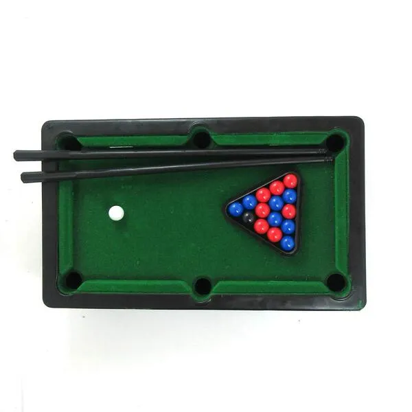 Mini Pool Table Tabletop Desktop Billiards Snooker Game with 2 Sticks, 16 Balls Home Office Desk Stress Relief Games