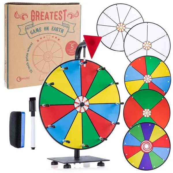 5 in 1 Tabletop Prize Wheel Spinner - 12