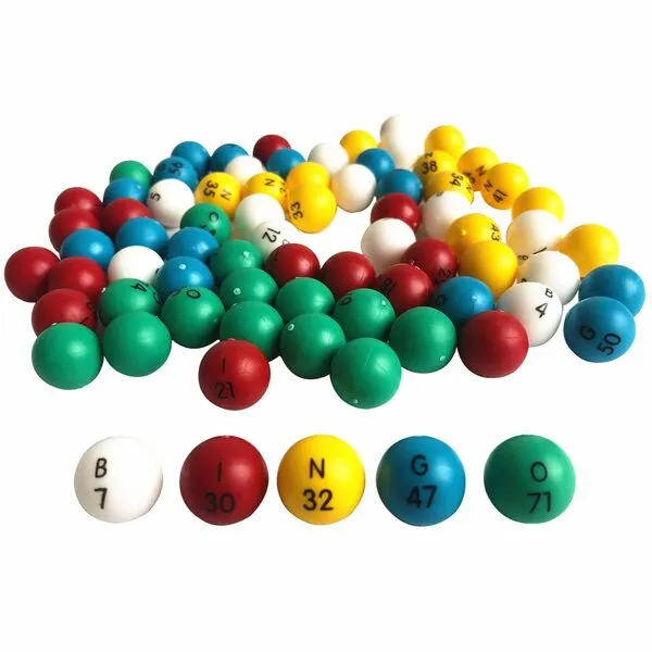 Yuanhe 3/5 Inch Bingo Balls for Standard Bingo Cages and Bingo boards, Easy Read, 75 Count, Perfect for Parties,Bingo Nights, Raffles,Lost Bingo Ball Replacements