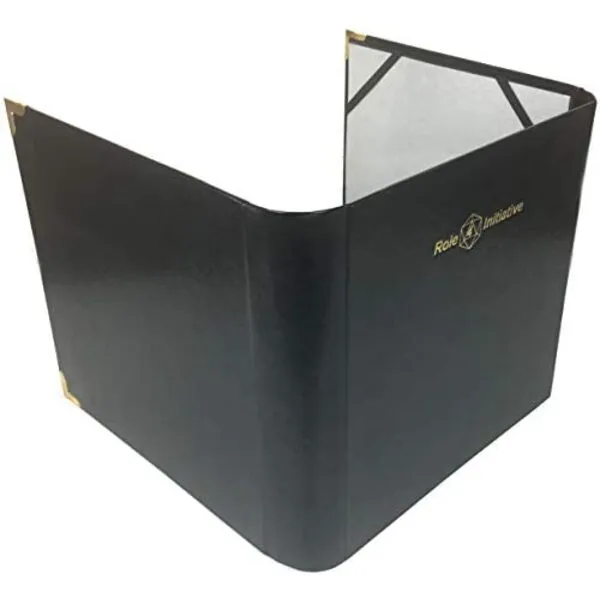 Role 4 Initiative Three-Panel Faux Leather Dungeon Master Screen / Accessories Folder