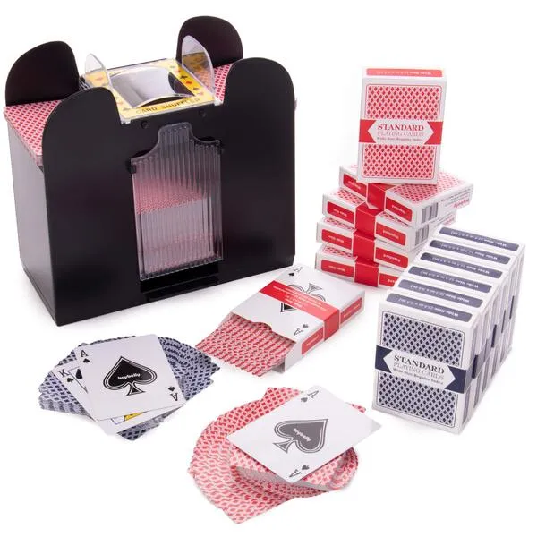 Brybelly Ultimate 6 Deck Battery-Operated Automatic Electric Card Shuffler - Shuffler Only or Shuffler Bundles