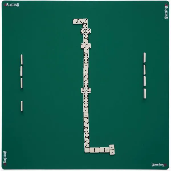 The Gaming Mat Company Poker, Dominoes, Bridge & Mahjong Table Mat - Green 33\